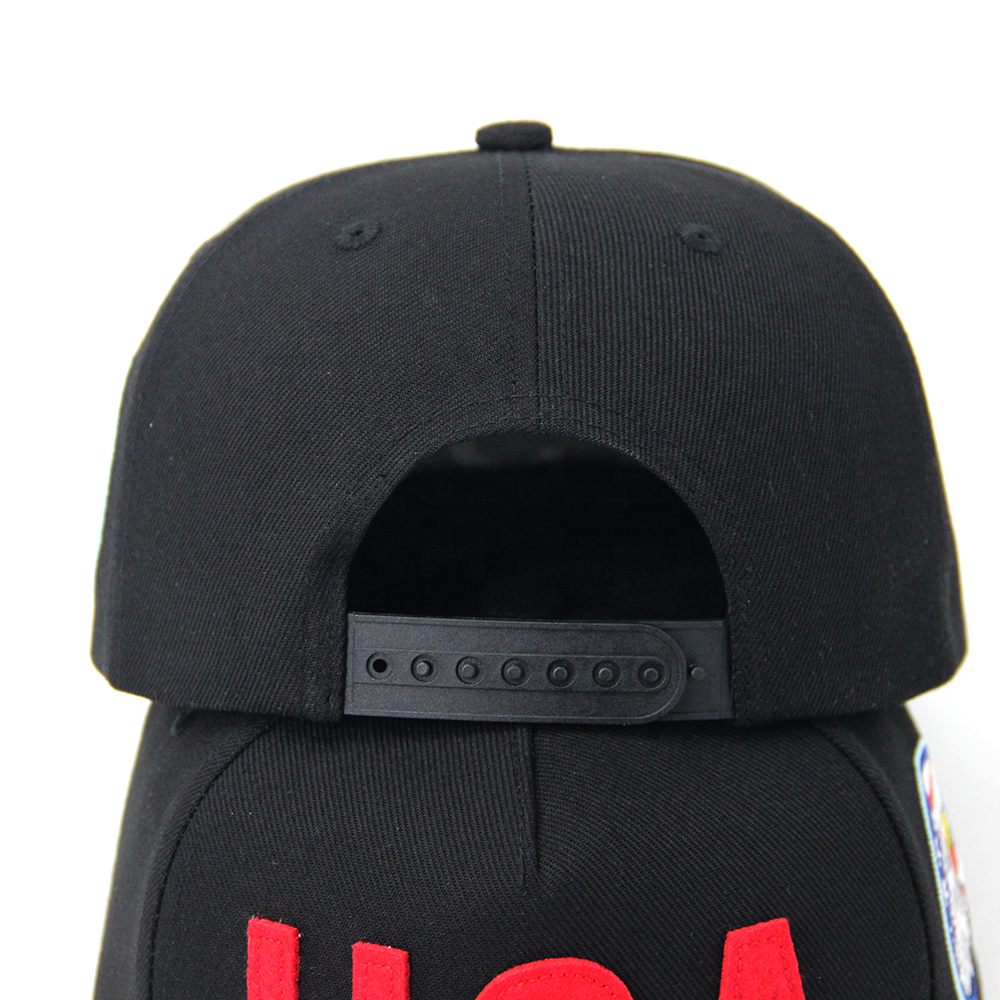 5 Panel Acrylic Snapback Hat Custom Embroidery Patch Gorras Sports Structured Flat Brim