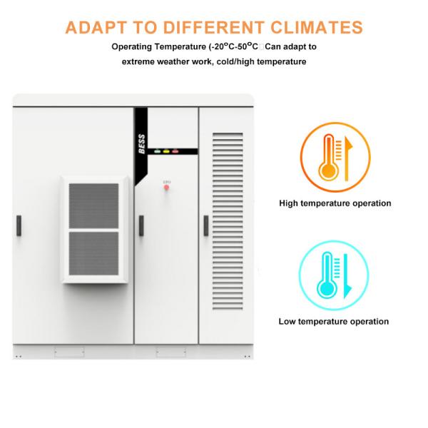 Solar Lifepo4 Battery Energy Storage System 215kwh 230kwh High Voltage Air Cooling for Commercial Industrial