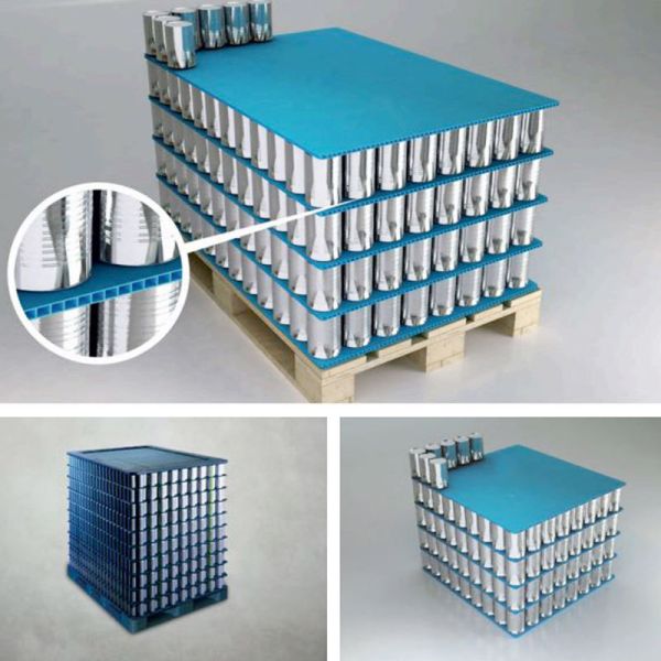 Plastic Layer Pads for Pallets – Durable PP Corrugated Interlayer Sheets for Bottle, Can & Product Separation, Moisture Resistant, Reusable Packaging Protection Solution