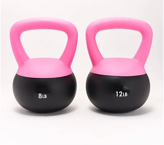 Iron Sand Filled Shock-Proof Hand Weights Strength Training Kettlebells 5lb 10lb and 15lb