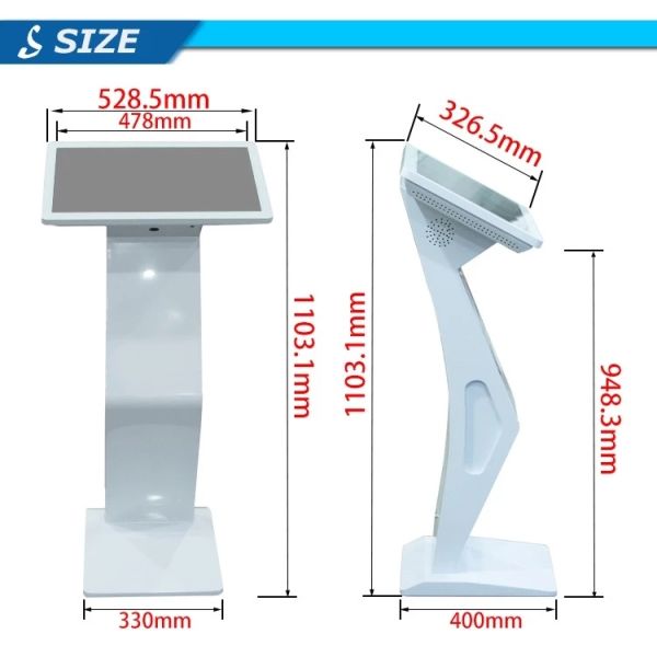 Restaurant Interactive Touch Screen Kiosk 22 inch Android OS IP / WIFI Remote