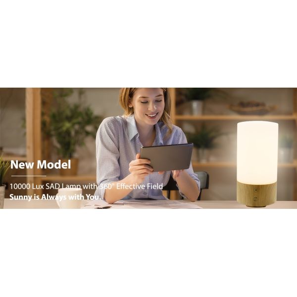 Cylindrical 10000 Lux Therapy Light 2700K - 6000K Light For Mood