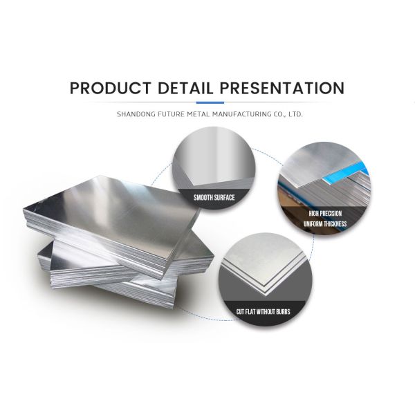 3000 Серия Алюминиевый листовой мельницы Окончание 8 мм Толщина 1060 1100 5052 5083