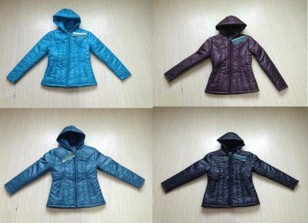 Apparel  Fashion Ladies padding jackets stocklots(ladies jackets,coats,ladies tops)
