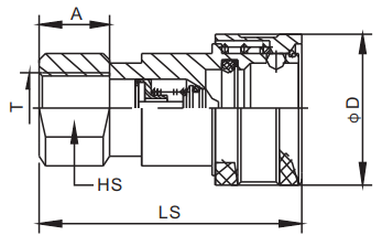 Open Close Type Brass Hydraulic Quick Couplings ISO7241B