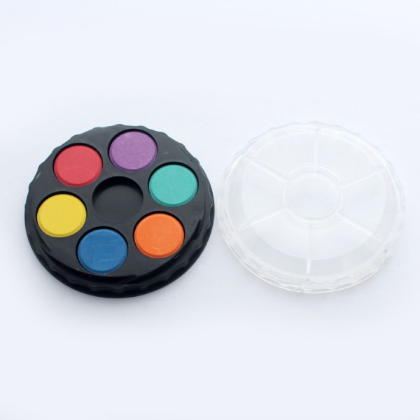 6color watercolor cakes wholesale 21mm watercolor paint set