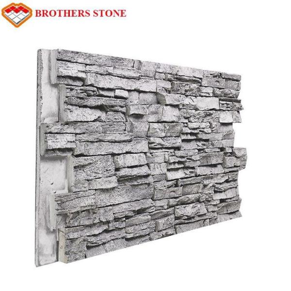 Eco Friendly Artificial Culture Stone , Classy Clutter Faux Brick Wall Panels