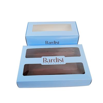 High Quality Custom Printed logo Baking Cupcake Gift Box with Transparent Window