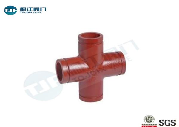ASTM A536 Ductile Iron Grooved Fittings DN50 - DN300 With Lead Free Coating