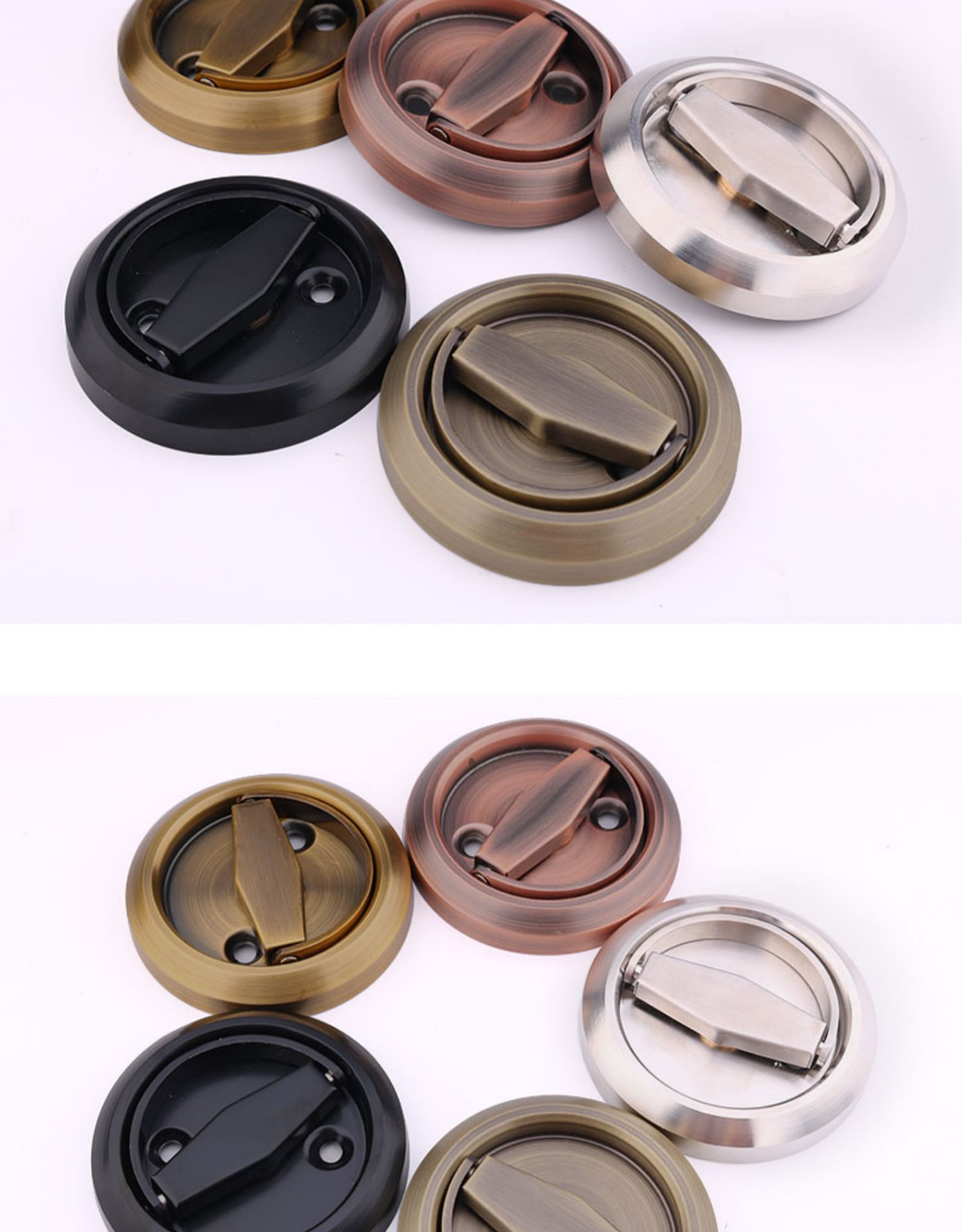 Stainless Steel Invisible Hidden Door Lock Modern Design Universal Bedroom Doors Wall-Mounted Sliding Door Closure Doors