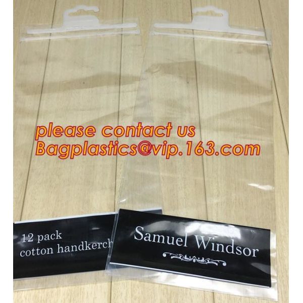 Shirt Packaging Bags, Hanger Frosted Bags, Packaging Bag Hook Hanger Bag Underwear Shirt Bag