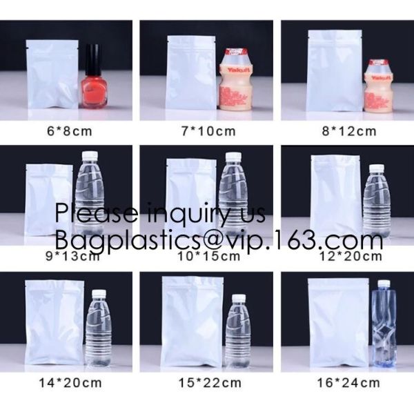 Top zip plastic bag food packaging/ 3 side seal zipper bag/ stand up pouch k bag for meat,pork,beef,sea food pack