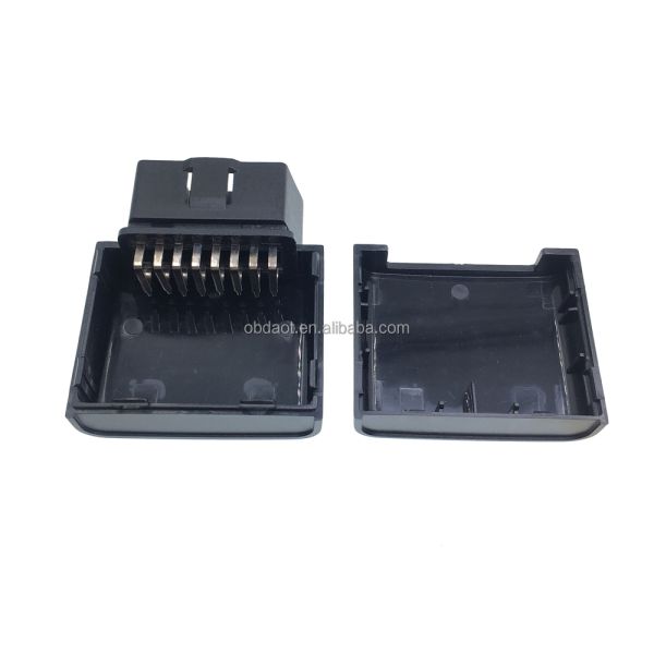 Temperature -20- 80degree OBD2 Male Connector 16pin 90 Degree Right Angle J1962m Plug with Snap Enclosures