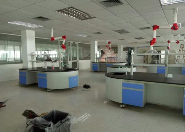 Aço/equipamento de madeira da bancada da mobília do laboratório da escola do quadro com o trilho deslizante silencioso