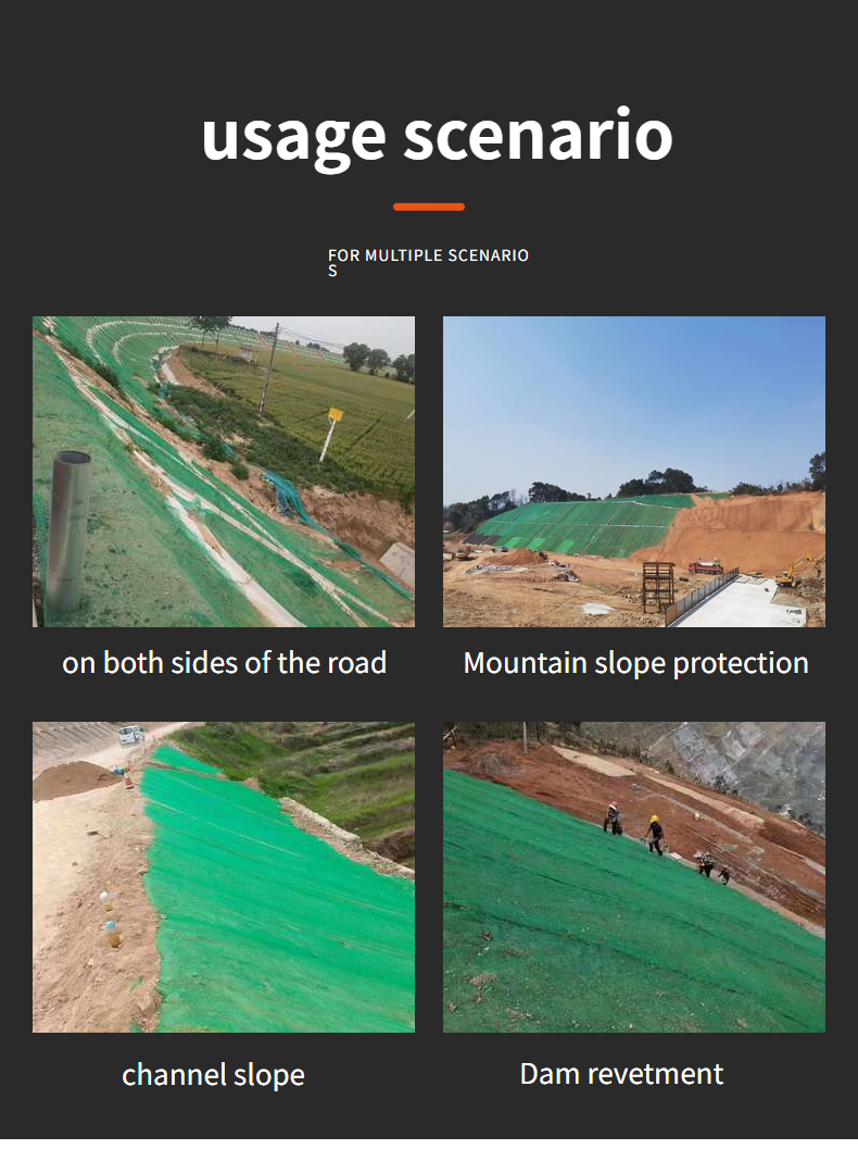 Online Technical Support 3D Erosion Control Geonet for Road Mountain Slope Protection