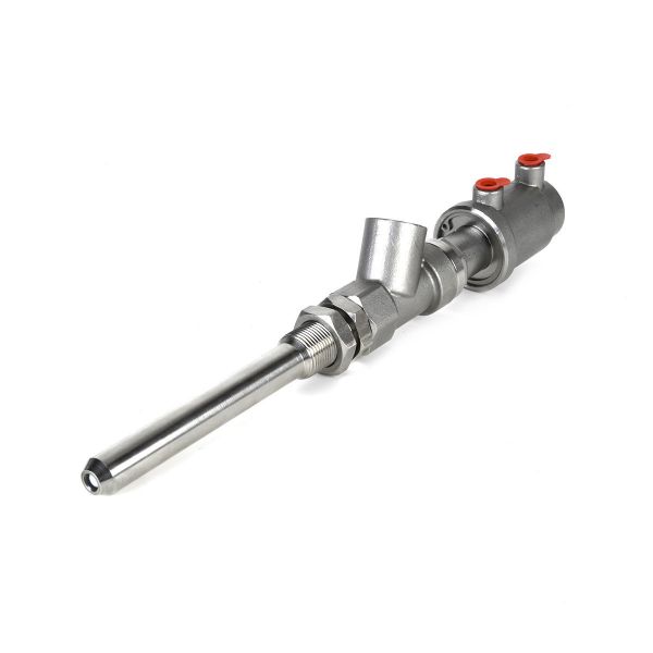 DN15 Pneumatic Angle Stainless Steel Beverage Filling Valve Extended Rod Anti-Drip for Water Oil Control General Application