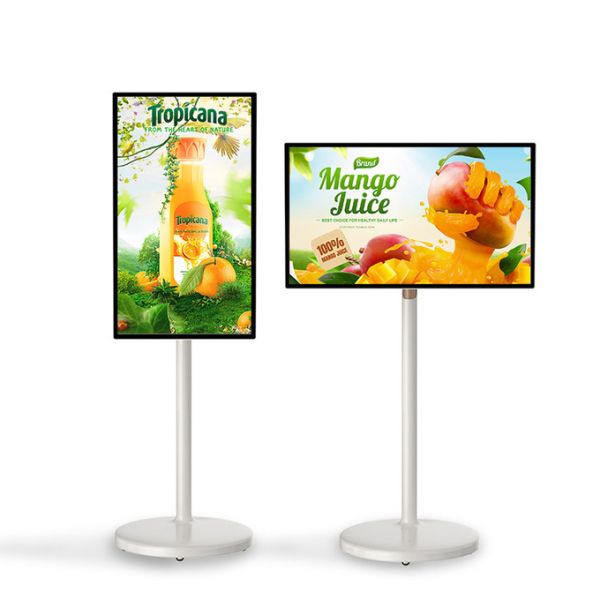 VETO Wireless Portable TV Long Battery Life 32 Inch Rotatable Smart Advertising Digital Signage