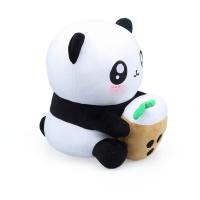 El algodón de los PP relleno ordeña la taza de té Panda Plush Toy