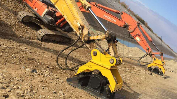 CE h760mm Vibratory Rammer Hydraulic Compactor Plate