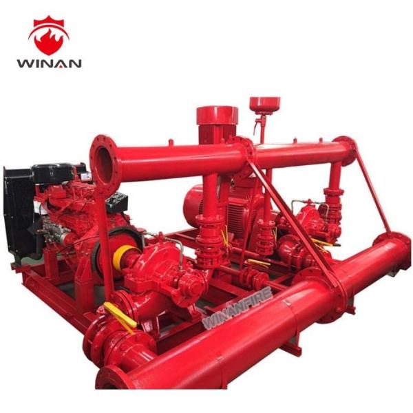 Horizontal Split Fire Fighting Pump 550KW Diesel Engine Fire Pump