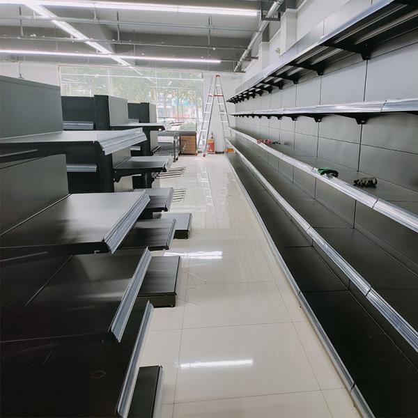 Versatile Supermarket Metal Rack For Retail Shops Long Lasting Construction