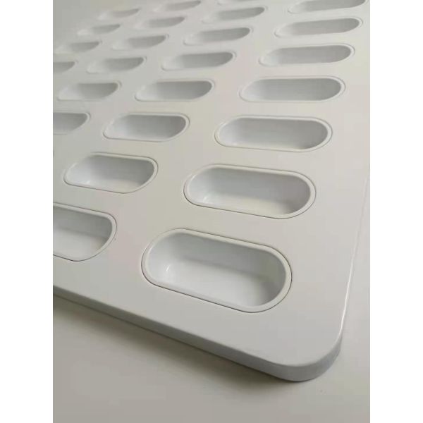 32 Cavities 600x600mm Hot Dog Bun Baking Pan Sturdy Structure