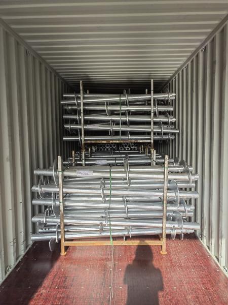Commercial round Helical Piles by Foundation Contractors