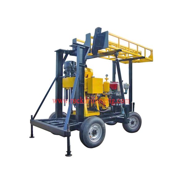 JXY200 Trailer Mounted Water Borehole Drilling Equipment With 200m Drilling Capacity