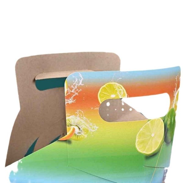 Customizable Printing Disposable Portable Packaging Corrugated Cardboard Shipping Box for Food Delivery