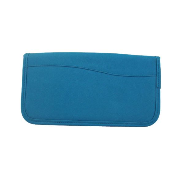 Durable Family Passport Holder Organizer , Waterproof Accessories Travel Bag Blue Color