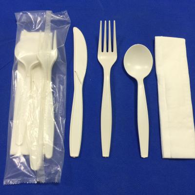 Compostable Cornstarch Cutlery Set for Sustainable Potluck Dinners and Catered Events