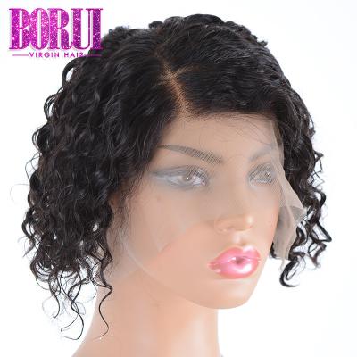 O duende brasileiro do verão cortou o descorante tingido de Bob da onda da peruca do cabelo curto peruca encaracolado profunda