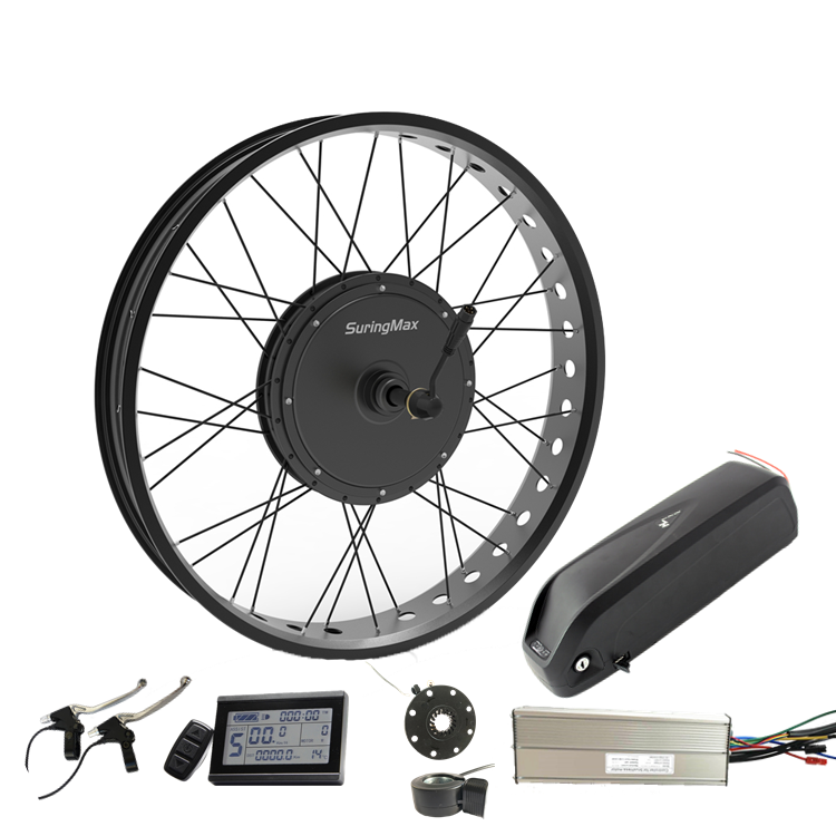 48v 500w Electric Fat Bike Kit, With Lithium Battery Fat Bike Wheel Hub Motor