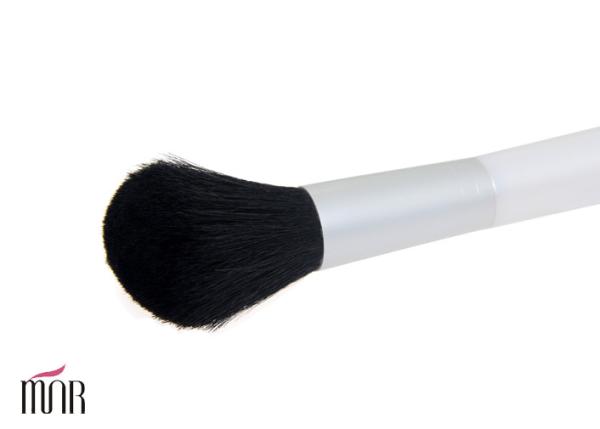 White Synthetic Angled Contour Blush Brush , Single Pro Contouring Makeup Brushes