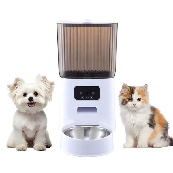 Smart Automatic Pet Feeder Double Bowls Large Capacity Food Dispenser for Cats Dogs