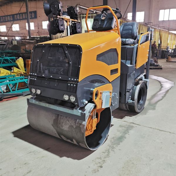 BM2500 суставный вибрационный ролик с двойным барабаном с желтым/зеленым дизайном