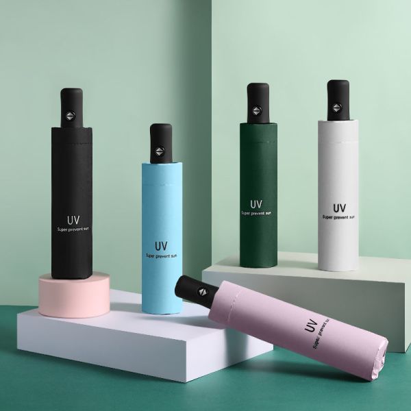 Anti-UV Protection 3-Fold Automatic Open Umbrella in Customized Color for Any Weather