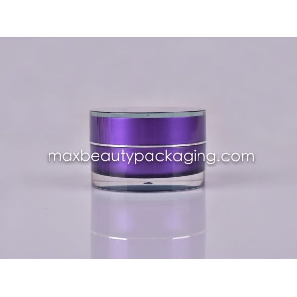 HOT SALE top quality PMMA cream jar 15g 30g 50g plastic cream jar acrylic plastic cream jar cosmetic packaging