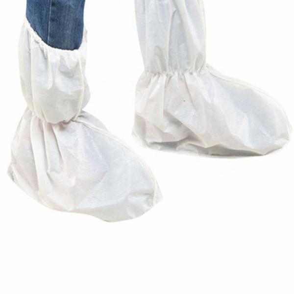 Non Woven Fabric Disposable Waterproof Shoe Covers Environmentally Friendly