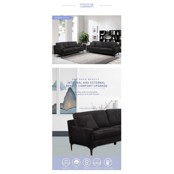 Home Furniture Simple Leisure Design velvet upholstery fabric sofa luxury style 3+1+2 Couch Living Room Sofa sets