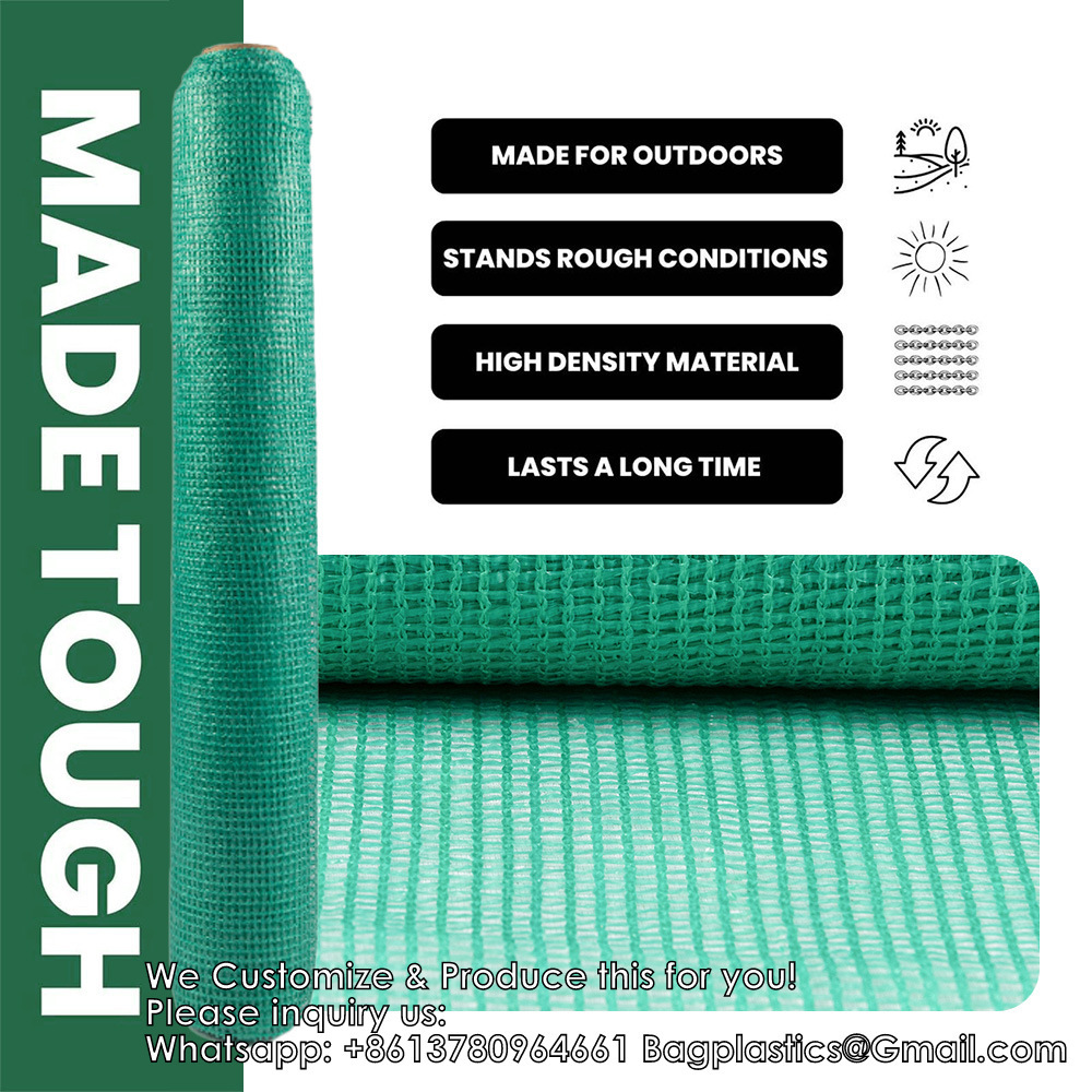 Shade Net 70% Agricultural Green House Shade Net Manufacturing Agricultural Uv Protection Dark Green Lightweight Shading Net