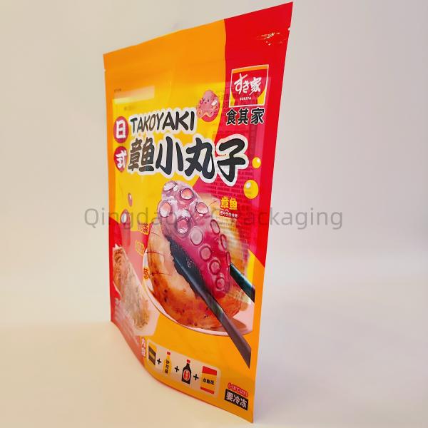 Custom Size Waterproof Stand Up Resealable Plastic Bags For Food Packaging