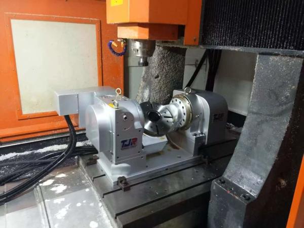 Tjr Tilting Index 5 Axis CNC Machine Rotary Table 0.001mm Transmission Mechanism