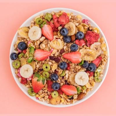 Fortement farine d'avoine nutritive 500g de casse-croûte de nourriture de petit déjeuner de blé de céréale de fruit de grain