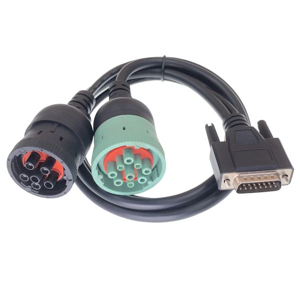 AOTAI Red OBD2 16 Pin To FCA 12-8 Connector Cable for Autel Chrisler Chrysler Big Temperature Range -30°C- 80°C