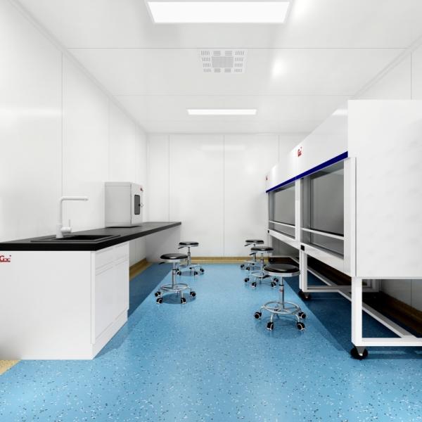 ISO 14644 Classe 8 Salle blanche modulaire, atelier GMP, pathologie