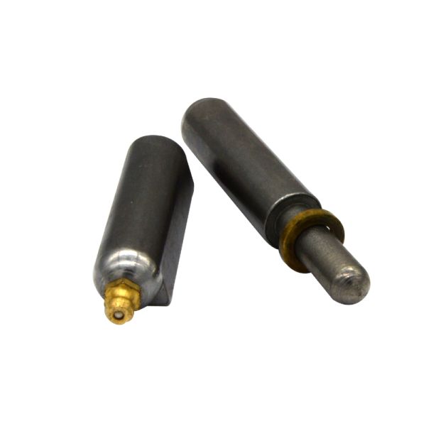 Weld on hinge PH612 with grease fitting, material: steel, stainless steel, or aluminium, self color finishing,