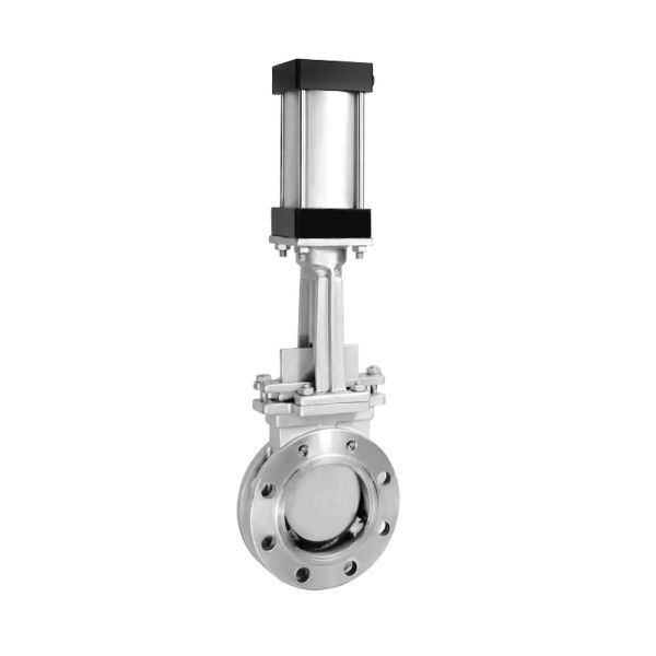 Hot Selling Flanged Knife Pneumatic Gate Valve  Actuator for Wastewater Treatment Paper Industry