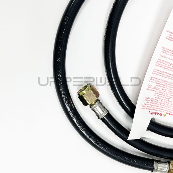 Regulador de propano de antorcha de soldadura de goma 0-5PSI Ajustable con manguera y válvula de GLP de 5FT