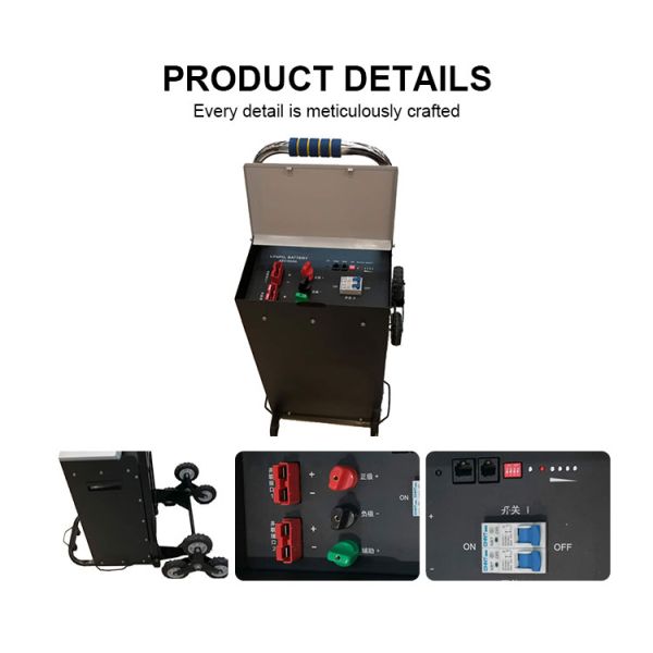 Wall mounted 48V 50Ah LifePO4 Battery For Solar Energy Storage Tie Rod Type